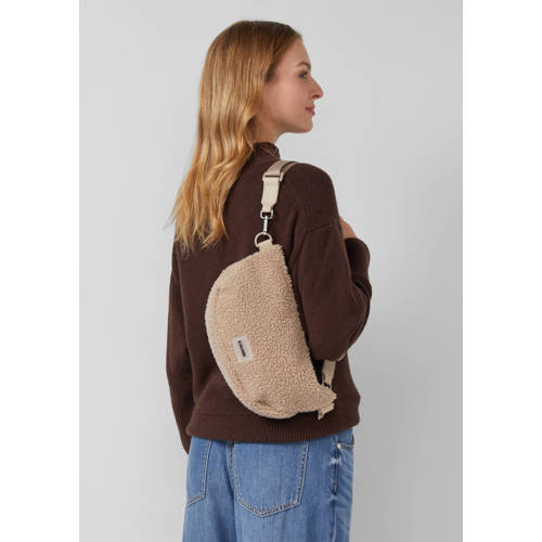 s.Oliver teddy crossbody tas bruin afbeelding