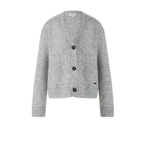 s.Oliver vest met wol grijs afbeelding