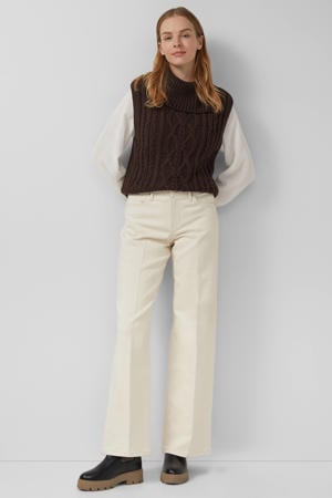 wide leg jeans beige