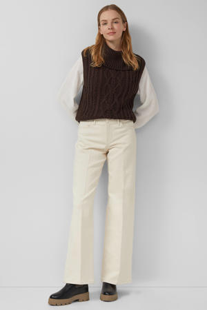 wide leg jeans beige