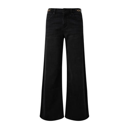 s.Oliver wide leg jeans grey denim afbeelding