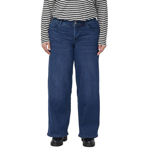 s.Oliver Curve high waist wide leg jeans donkerblauw afbeelding