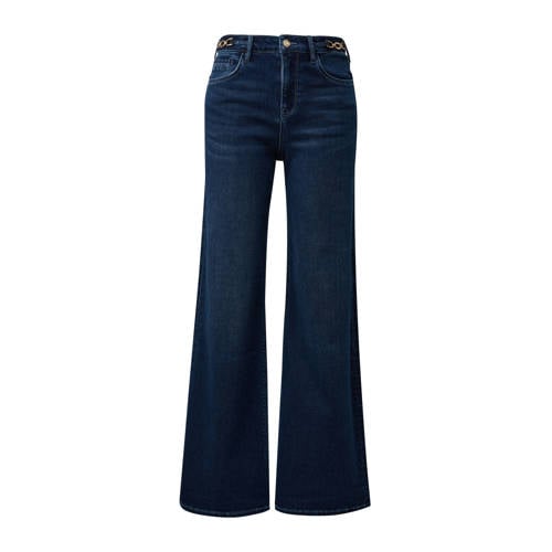 s.Oliver Curve high waist wide leg jeans donkerblauw afbeelding