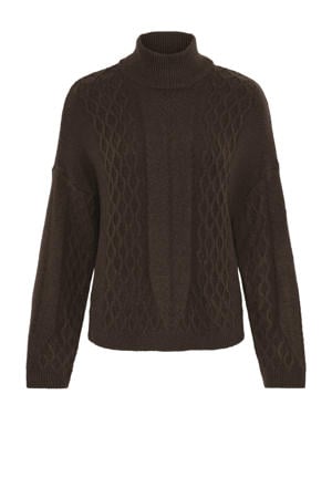 pullover donkerbruin