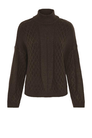 pullover donkerbruin