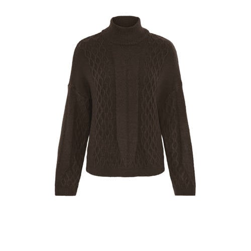 ICHI pullover donkerbruin afbeelding