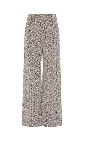 wide leg high waist pantalon ecru