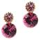 Otazu gold plated oorbellen met Swarovski kristallen Ophelia Light Rose