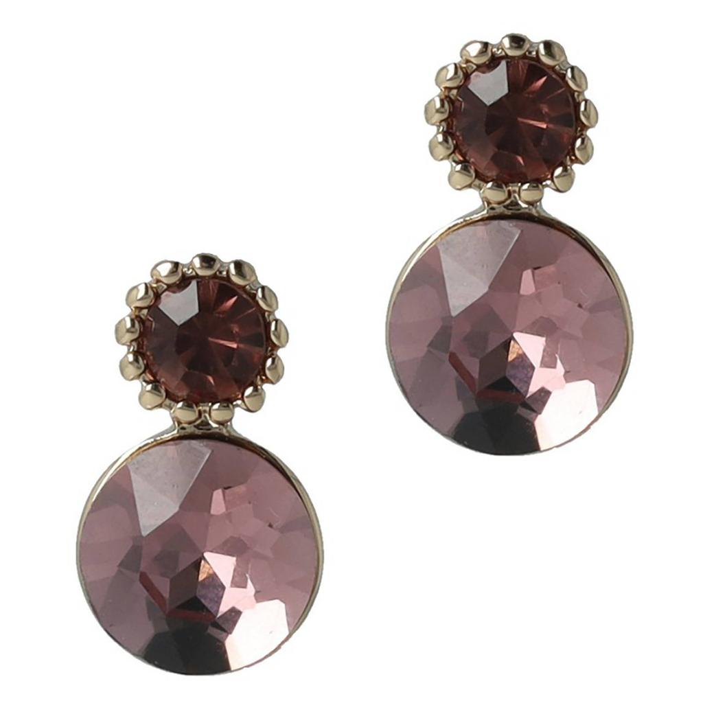 Otazu gold plated oorbellen met Swarovski kristallen Ophelia Blush