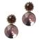 Otazu gold plated oorbellen met Swarovski kristallen Ophelia Blush