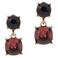 Otazu gold plated oorbellen met Swarovski kristallen Crystal Sunrise Deep Red