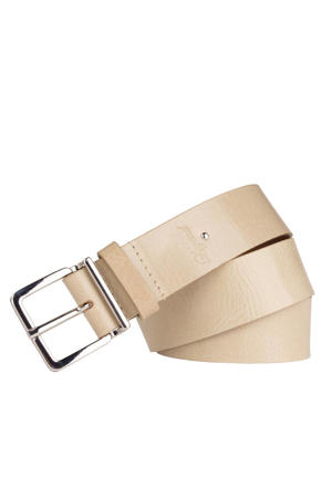leren riem beige