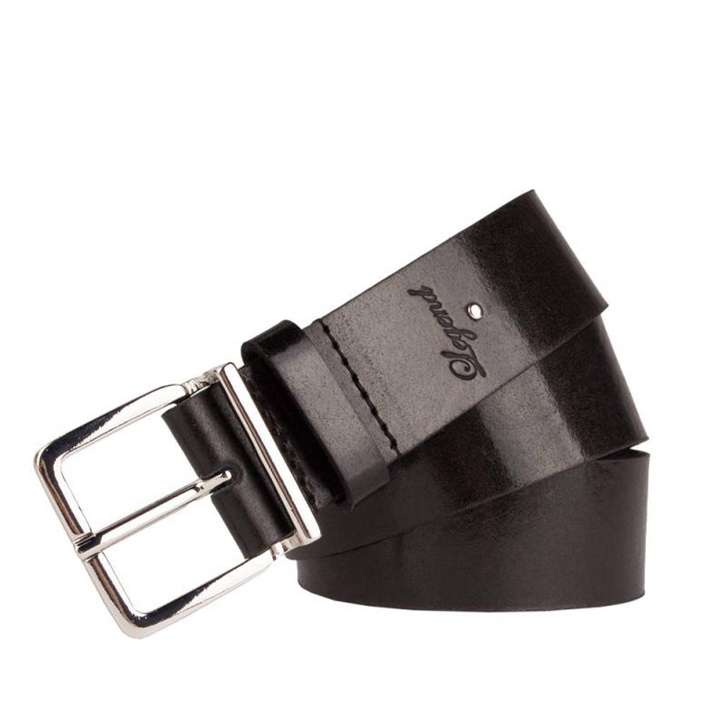 Legend leren riem zwart