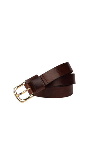 leren riem donkerbruin