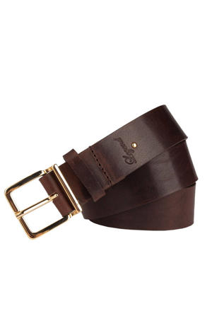leren riem donkerbruin