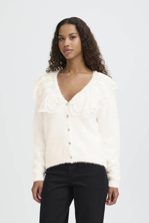 gebreid vest ecru