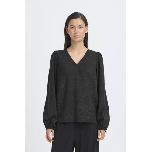 ICHI top zwart met glitter afbeelding