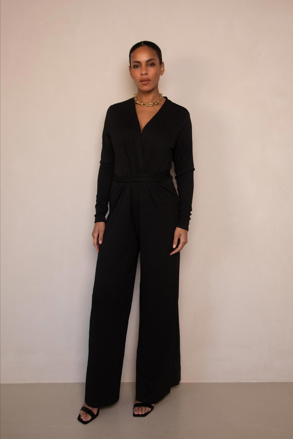 Freebird jumpsuit zwart