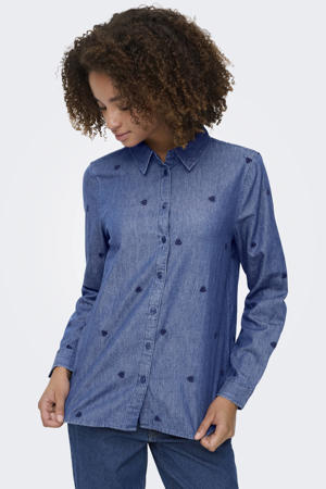 blouse blauw