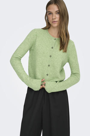 cardigan met wol fijn gebreid