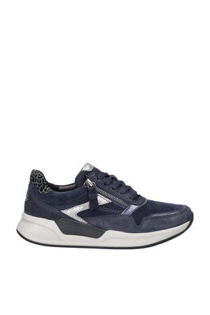 Rollingsoft suède sneakers donkerblauw