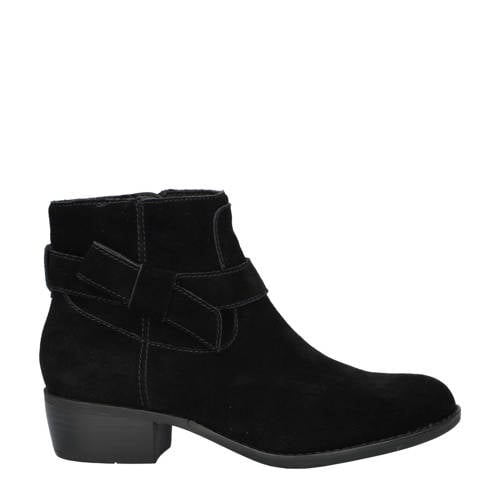 Skechers suède enkellaarzen zwart