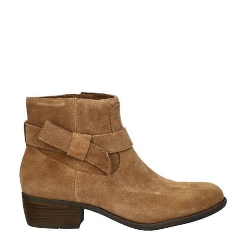 Skechers suède enkellaarzen cognac