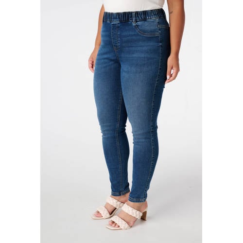 MS Mode slim fit jeans medium blue denim afbeelding