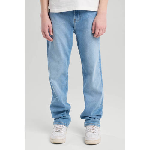 America Today waist straight leg jeans light blue denim afbeelding