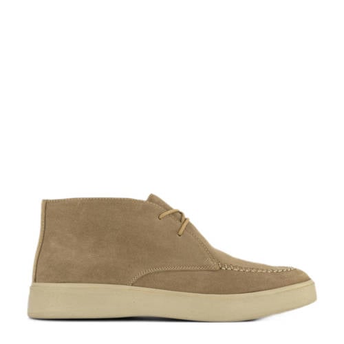 Memphis One suède veterboots taupe afbeelding