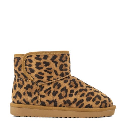 Graceland gevoerde enkelboots met panterprint cognac afbeelding
