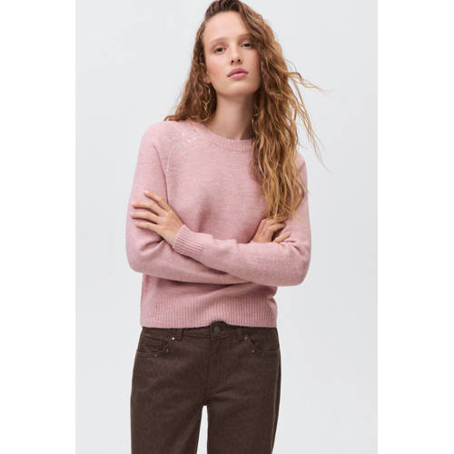 MANGO TEEN gebreide trui lichtroze afbeelding