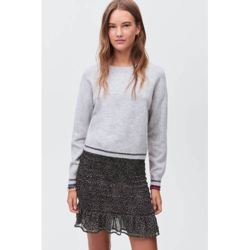 MANGO TEEN strokenrok zwart afbeelding