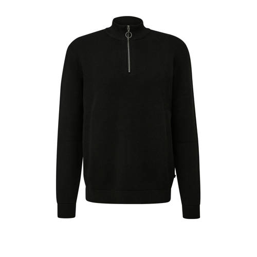 QS trui rib gebreid zwart afbeelding