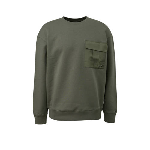 QS sweater donkergroen afbeelding