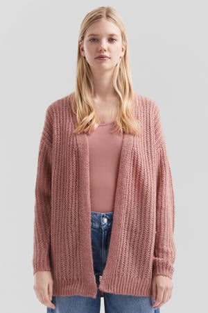gebreid vest oudroze