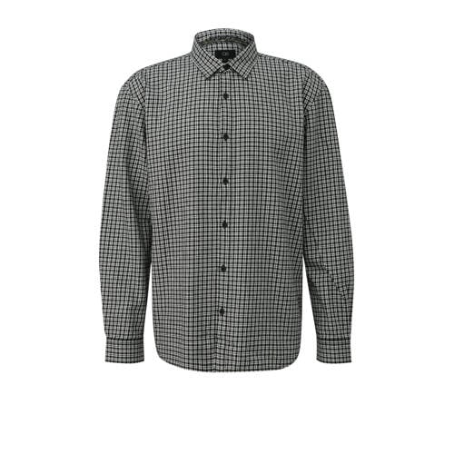 QS regular casual overhemd zwart afbeelding