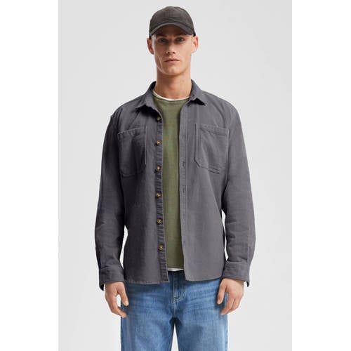 QS relaxed casual overhemd antraciet afbeelding