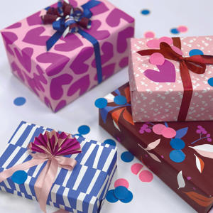 x Wehkamp cadeaupapier - Blueberry Breeze (set van 3)