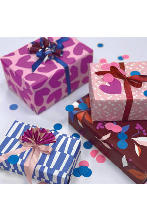 x Wehkamp cadeaupapier - Blueberry Breeze (set van 3)