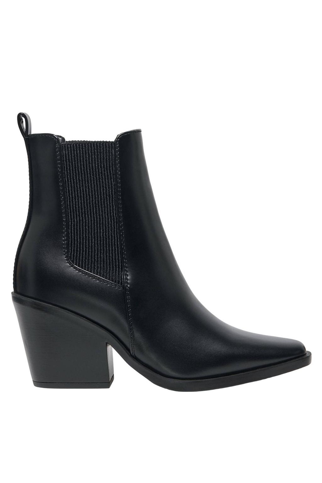 Zwarte dames ONLY Onlbrooke-4 Chelsea Boot chelsea boots van imitatieleer met elastische inzet