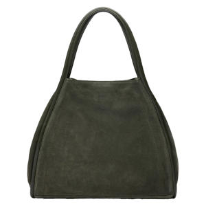suede shopper groen