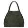 Manfield suede shopper groen