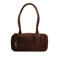 Manfield suede schoudertas bruin