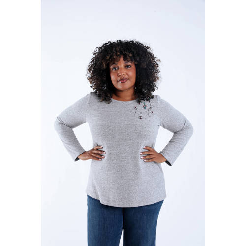 Paprika pullover grijs melange afbeelding