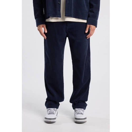 America Today Peta corduroy relaxed casual broek blauw afbeelding
