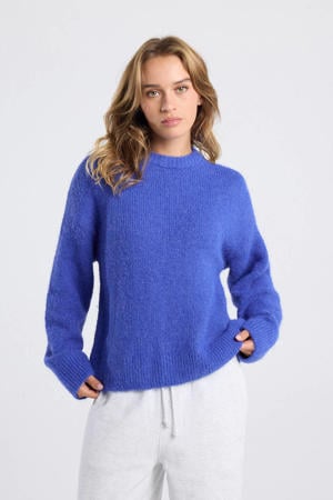 gebreide trui blauw
