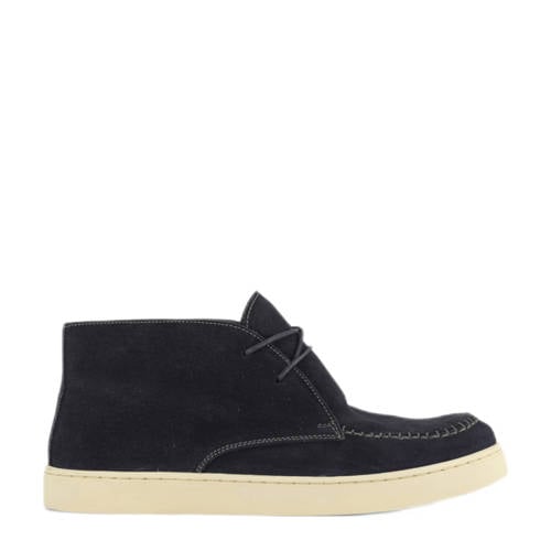 Memphis One suède veterboots donkerblauw afbeelding