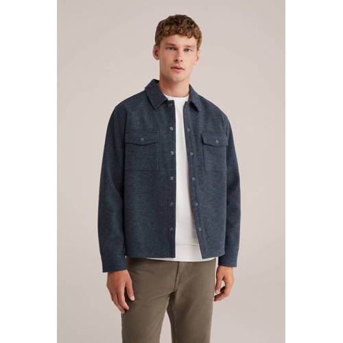 WE Fashion overshirt blauw afbeelding