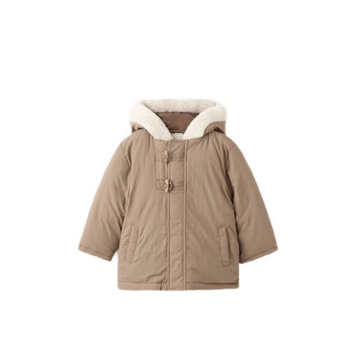Mango Kids winterjas lichtbruin afbeelding